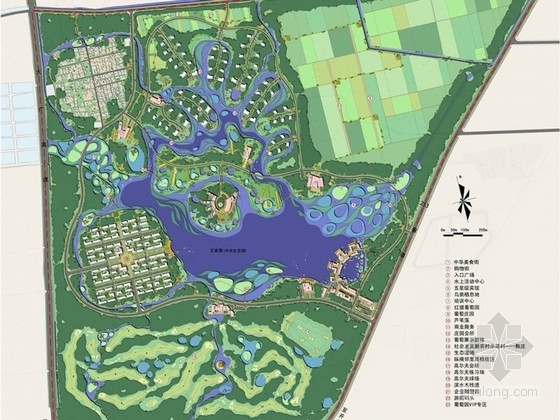 洪泽湖湿地公园观鸟园资料下载-[河南]某生态公园核心区规划设计方案