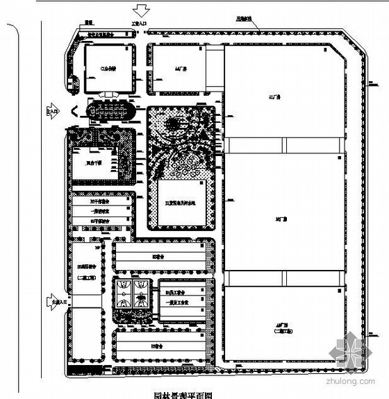 空调制造厂设计方案资料下载-深圳某工厂环境景观设计方案