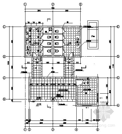 AAA级公厕施工图资料下载-墓区公厕建筑结构施工图