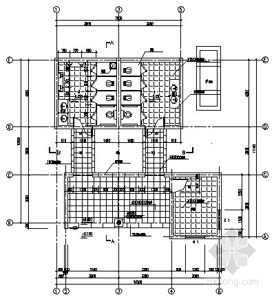 砌体公厕建筑施工图资料下载-墓区公厕建筑结构施工图