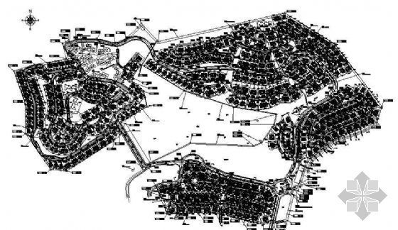 建筑小区规划平面图资料下载-某小区（4128号）规划平面图