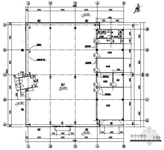 佛山市某单层汽车展厅建筑方案图-3