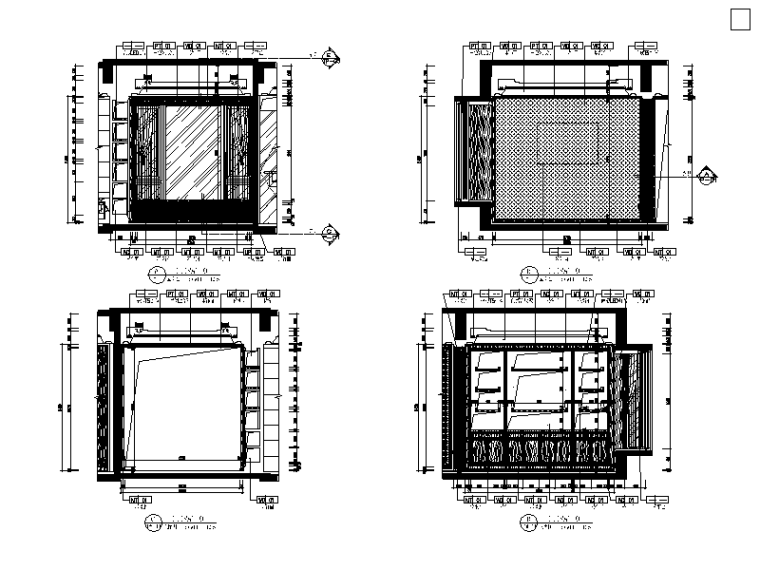 整套古典风格样板间设计CAD施工图（含效果图、3D文件）立面图