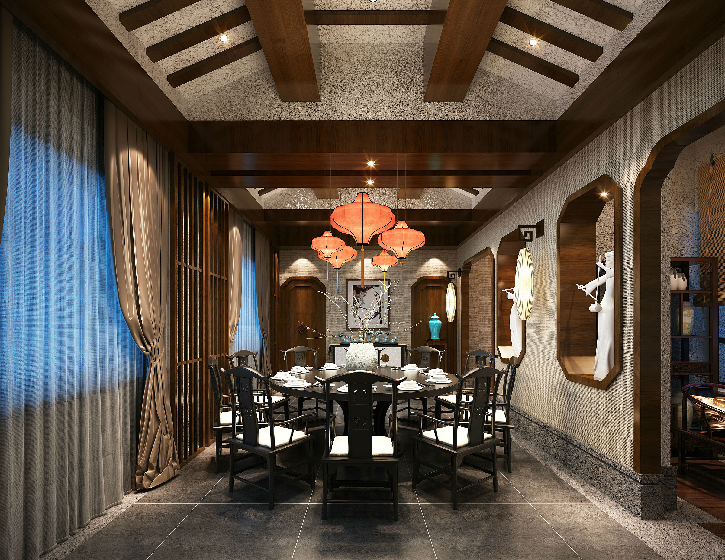 禅意新中式茶室|空间|室内设计|择木创建设计 - 原创作品 - 站酷 (ZCOOL)