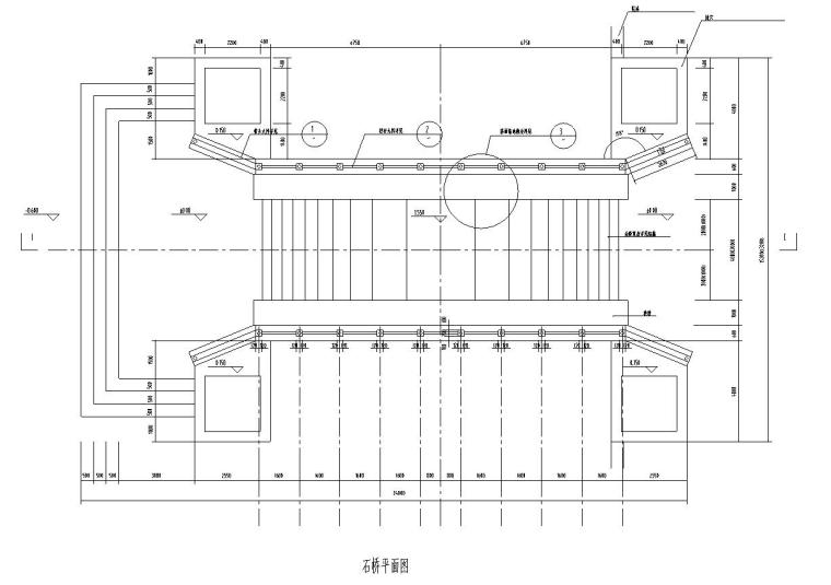 园路剖面详图33资料下载-特色石桥景观设计详图