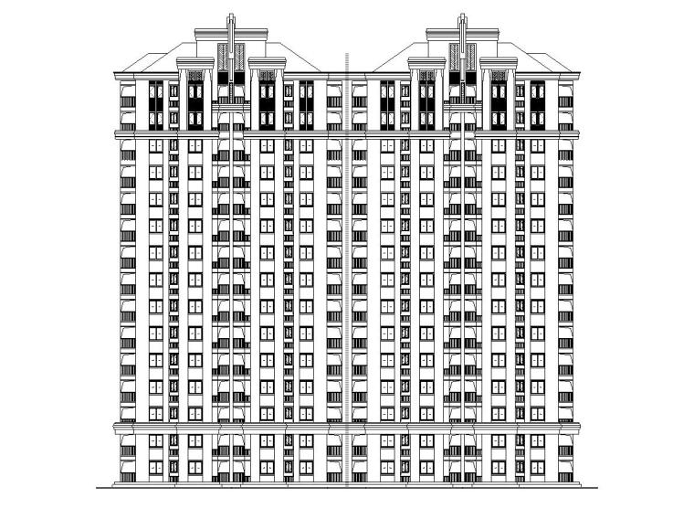 住宅天正图资料下载-[上海]新凯家园块住宅工程方案施工图（CAD）