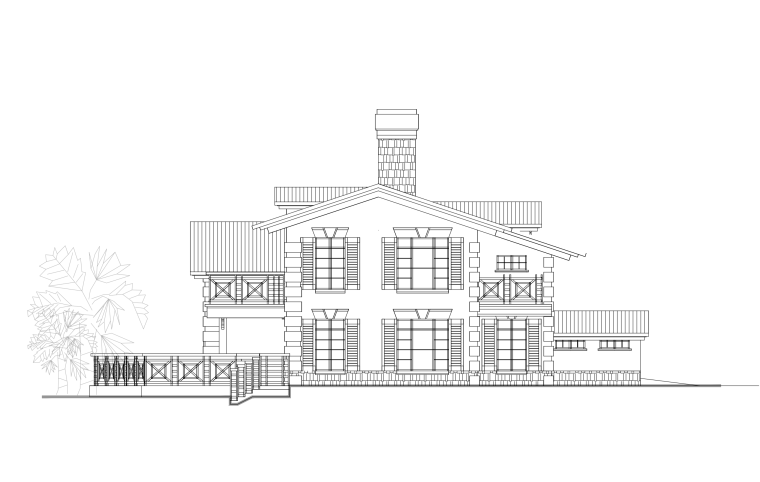 底层架空独栋小别墅施工图资料下载-25套多层小别墅建筑施工图