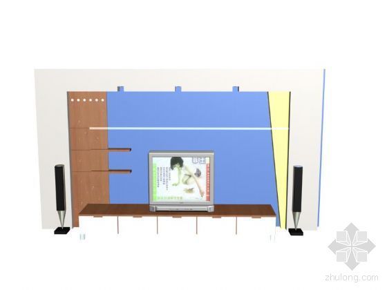 电视背景墙CAD图实物图资料下载-电视背景墙1