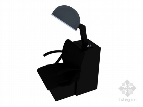理发店装修图纸及效果图资料下载-理发店座椅3D模型下载