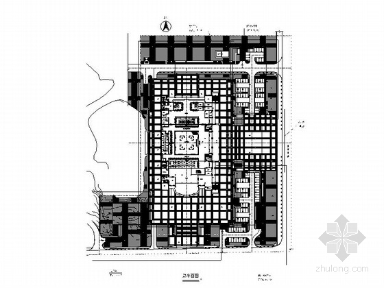 文化娱乐中心设计平面资料下载-[湖南]办公生活中心区景观规划设计施工图