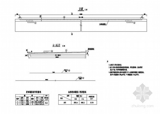 混凝土桥面铺装方案资料下载-3×10米预应力混凝土空心板桥面铺装节点详图设计