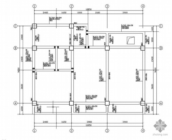 框架商住楼建筑图资料下载-某框架商住楼全套结构施工图