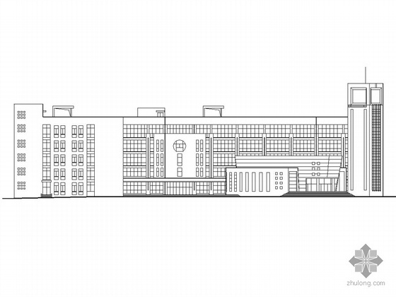 耶鲁大学艺术建筑大楼分析资料下载-[郑州]某大学艺术楼建筑施工图