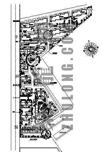 小区规划景观总平面cad资料下载-真光小区规划总平面图
