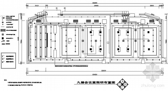 su会议室模型下载资料下载-某办公楼会议室装修电气图纸