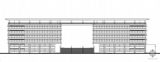 上海宝业中心办公大楼资料下载-[广东]某药学院新校区办公楼建筑施工图(有效果图)