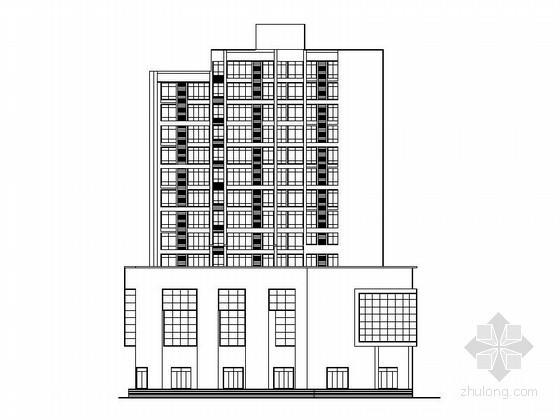 重庆十三层建筑资料下载-[重庆]某新区十三层商住楼建筑施工图