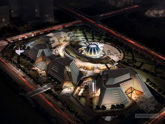 市民文化中心建筑方案资料下载-[山东]某文化中心规划及单体设计方案文本（含ppt）