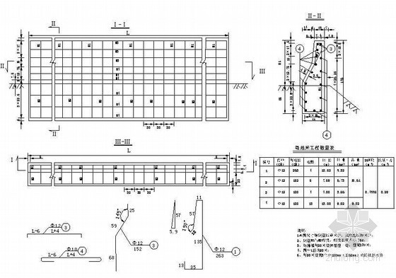 灯具设计间距资料下载-路桥交通防护工程混凝土防撞墙(间距30cm)节点详图设计
