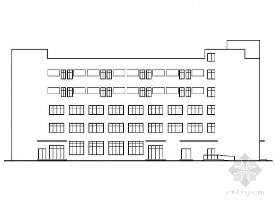 办公建筑总图设计资料下载-某五层办公楼建筑扩初图（设计说明、大样构造）