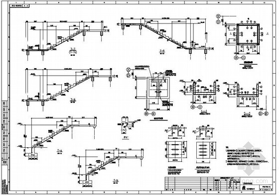 楼梯电梯详图资料下载-某厂房楼梯梯板详图及电梯地坑节点构造详图