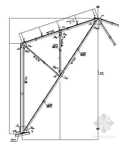 钢结构天窗设计节点详图资料下载-天窗架节点详图