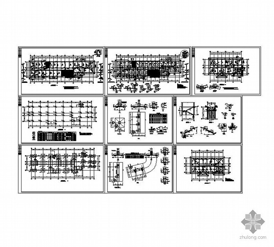 某坡屋面框架结构办公楼施工图-4