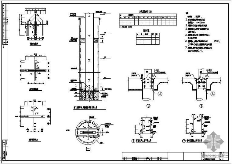 混凝土柱图集资料下载-某钢管混凝土柱定位器大样(图集)节点构造详图