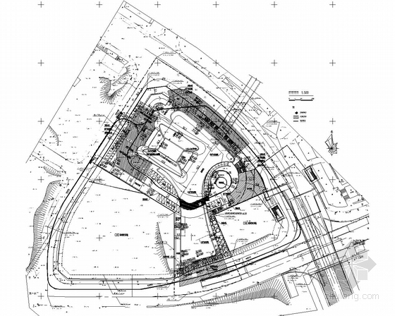 [重庆]某148米超高层企业办公楼建筑施工图（含效果图）-消防分析图