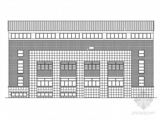 小学食堂建筑图一层资料下载-[杭州]某育才实验小学三层食堂体育楼建筑施工图