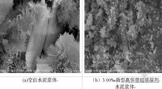 混凝土工程高保塑超缓凝剂研究汇报-显微图片 