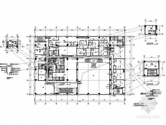 [河北]五星级酒店强弱电施工图纸106张（甲级设计院）-二层电力平面图 