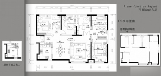 手绘室内装修资料下载-[天津]某高档住宅样板房室内装修方案图