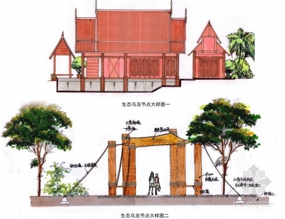[海南]东南亚风格生态滨水别墅区景观概念规划方案（知名事务所设计）-图11