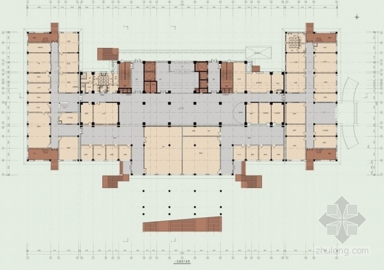 [广东]26层办公综合体建筑方案文本-平面图