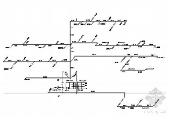 江苏冷水机资料下载-某风冷水机系统布置图
