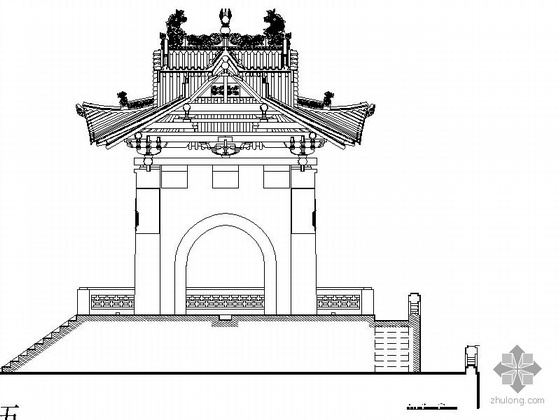 某古建全套施工测绘图- 