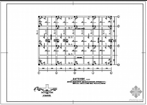 世界上最大的停车库资料下载-某框架停车库结构设计图