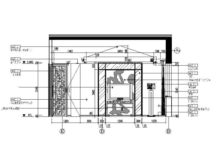 [苏州]国内前沿公司作品新中式复古别墅室内设计CAD图（含效果图）-2