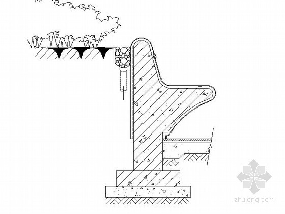 阶梯花池大样图资料下载-广场花池施工大样图