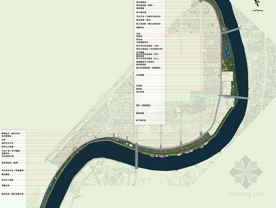 坡地公园景观施工图资料下载-[天津]运河西岸生态公园景观设计方案