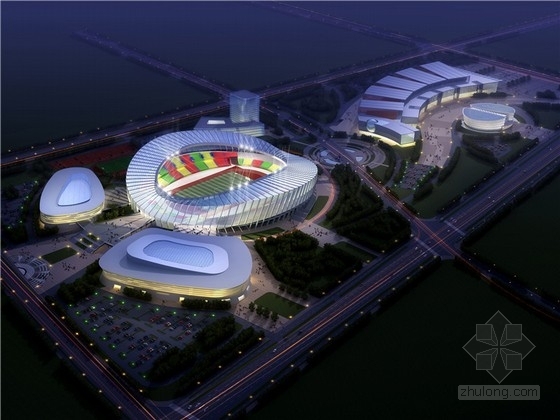 文化城规划CAD资料下载-[江苏]运河文化城体育中心初步设计方案文本(知名设计院)