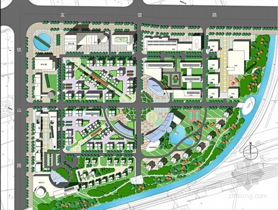 国外工业园区道路景观方案资料下载-[上海]工业园区景观概念设计方案