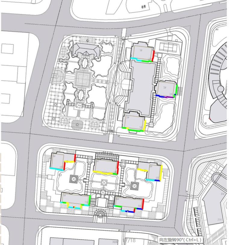 [天津]南市居住区建筑方案文本设计（PDF+CAD）-线上日照