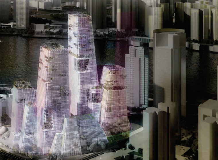 会所办公楼设计方案资料下载-[上海]外滩金融中心城市综合体设计方案文本（PDF）