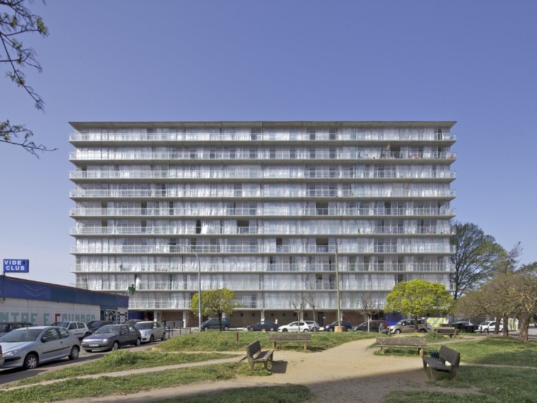 城市住宅改造资料下载-法国530户公寓改造