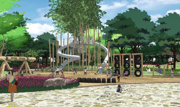 岛上公园景观设计资料下载-[河北]固安儿童主题公园景观设计方案