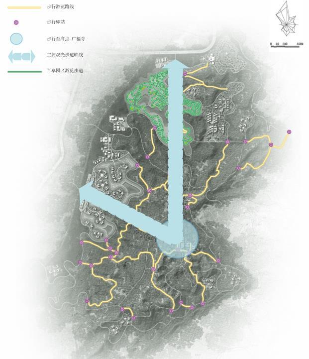 [重庆]南岸区长生桥镇云浮山生态园区规划设计（中药百草植物园）-观光步道规划