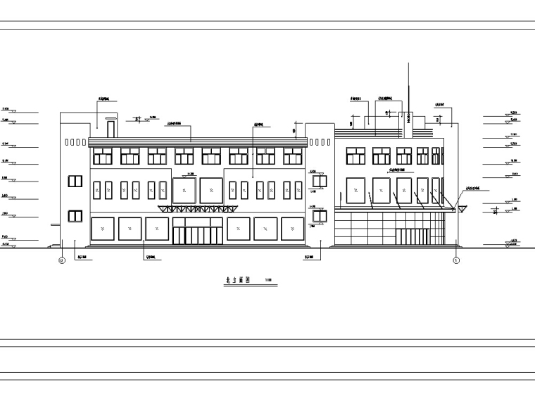 沿湖商业建筑设计方案资料下载-5套商业建筑设计方案初设图CAD