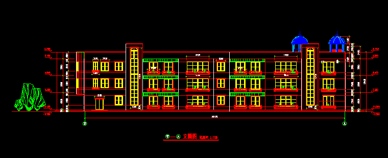 6层住宅建筑全套资料下载-6班3层幼儿园建筑色剂全套图纸
